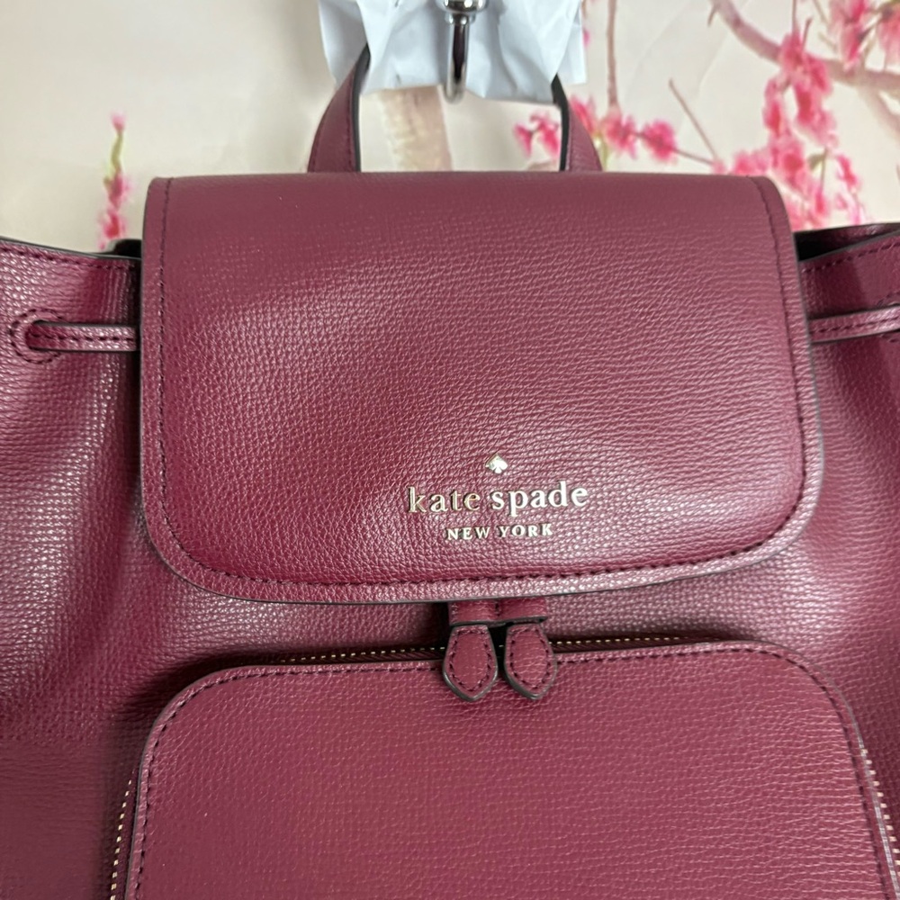 NEW Kate Spade Darcy Blackberry Preserve Backpack - Picture 2 of 8